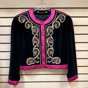 Escada Sequined Velvet Jacket - Size Small